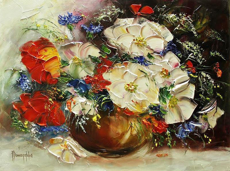 Квітковий живопис joanna domagalska, flowery-blog