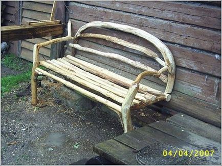 Mobilier de vară din ramuri