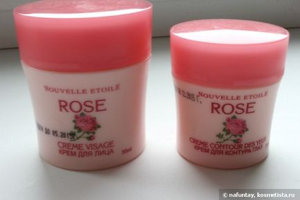 Два крему від російської марки - нова зоря - крем для обличчя з трояндою nouvelle etoile rose creme