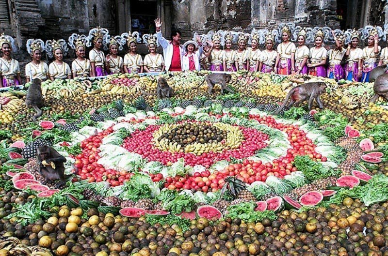 Monkey Festival în Thailanda