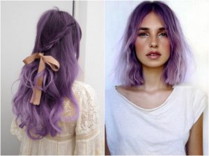 Purpuriu, liliac, păr purpuriu, idei de fotografie