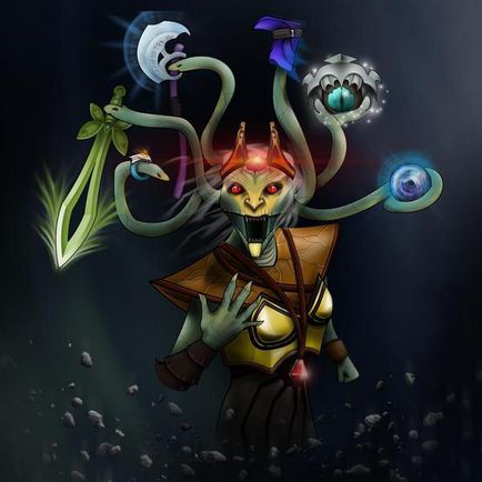 Eroul jocului DotA 2 ghid meduze pe medusa