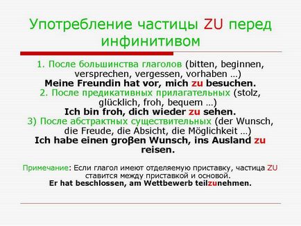 Infinitiv cu zu și fără zu în germană - germană online - începe deutsch