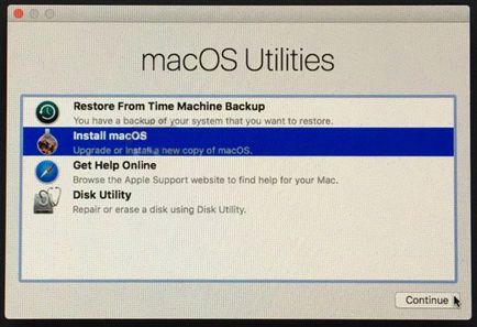 Telepítési utasítások macos sierra a PC