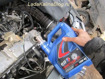 Útmutató az olajcsere a motorban - Lada Kalina blog - egy könnyű dolog