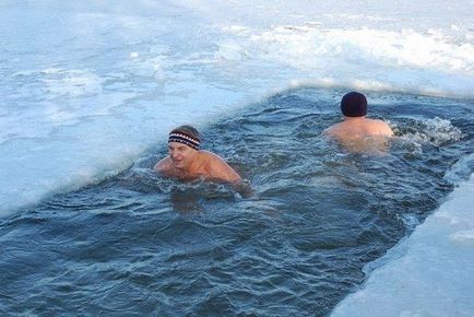 Cum să începeți înotul în gaura de gheață