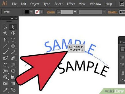 Cum se scrie text în jurul schiței în Adobe Illustrator