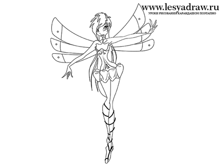 Cum de a desena pixeli de la Winx (whitewix pentru a desena Winx) Cum de a desena pixics de la Winx