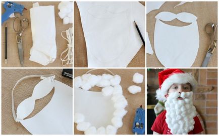 Hogyan készítsünk egy szakáll Santa Claus syntepon