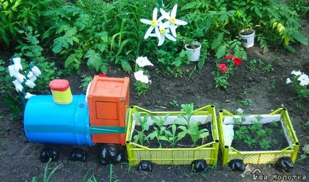 Hogyan készítsünk egy vonat a kertben - autópályát