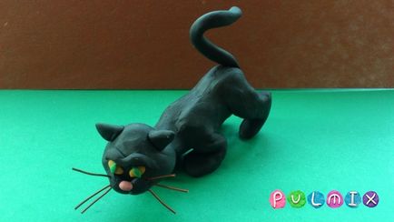 Cum sa faci un pisic din plastilina in etape - cum sa faci un pisic din plasticine lectia pas cu pas