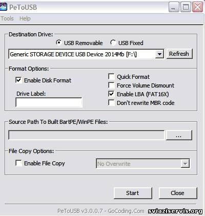 Cum se instalează pe un netbook windows xp c unitate flash bootable
