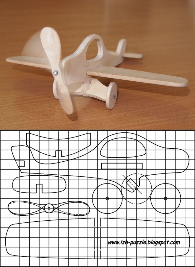 Cum să tăiați un avion din desene de placaj
