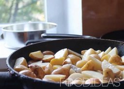 Cartofi cu ciuperci și smântână - rețetă cu fotografie