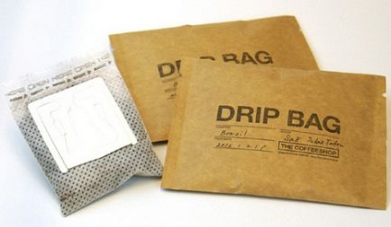 Drip sac de cafea - de ce aveți nevoie de ea într-un magazin de ceai