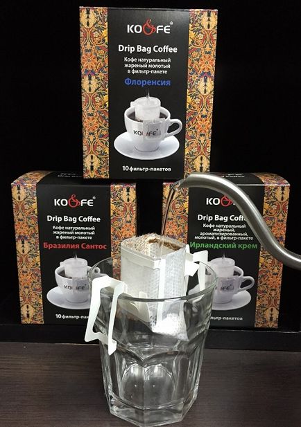 Csepegtető kávé csomagokat (csepegtető zsák kávé) - miért kell ez a teázó