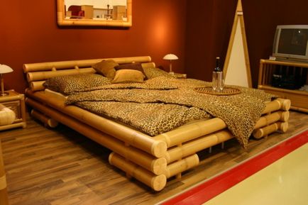 Ліжка з бамбука, які бувають, властивості, міцність, стійкість, екологічність, японський стиль,