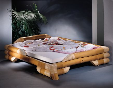 Pat de bambus este o piesă excelentă de mobilier pentru dormit