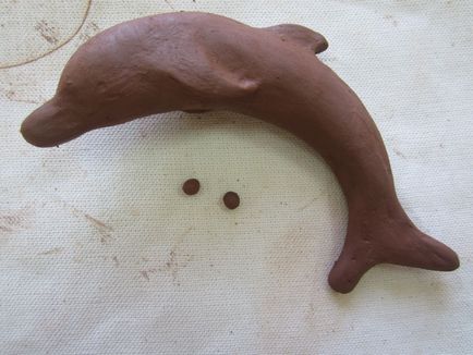 Ліпимо з глини милого дельфінчика - ярмарок майстрів - ручна робота, handmade