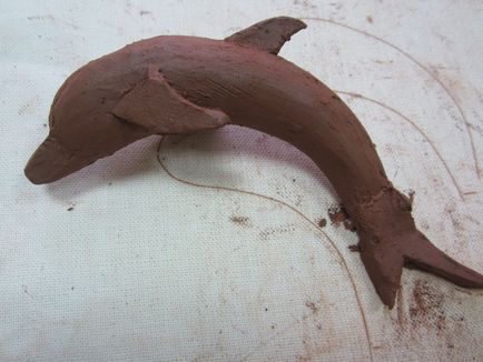 Ліпимо з глини милого дельфінчика - ярмарок майстрів - ручна робота, handmade