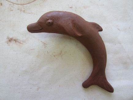 Am sculptat din lut de un minunat delfin - târg de maeștri - manual, manual