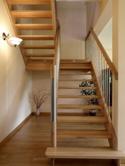 Lépcsők az első emeleten a második kép, a hossza és mérete vonuljanak kosour
