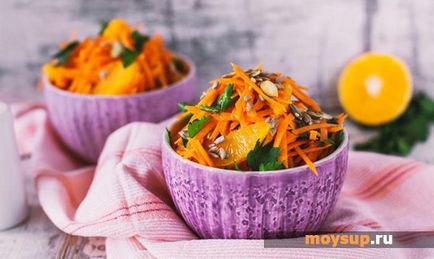 Кращі рецепти морквяних салатів - склад, покрокове приготування