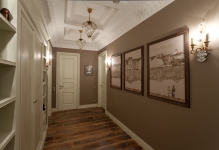 Candelabre în coridorul din hol, fotografia în interior, cum să alegeți pentru un zid mic