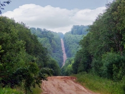 În partea de sus a Valdai este cel mai înalt punct din regiunea Valdai Upland și Tver