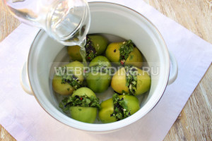 Малосольні зелені помідори по-вірменськи, як приготувати на
