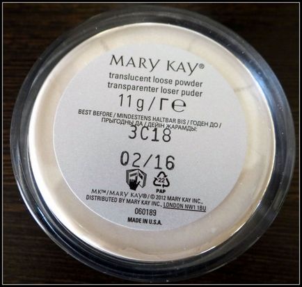 Mary kay прозора розсипчаста пудра