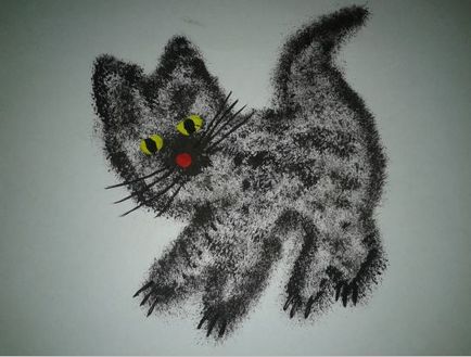 Майстер-клас для вихователів молодших груп доу «захоплююче малювання методом стусана« кошеня »