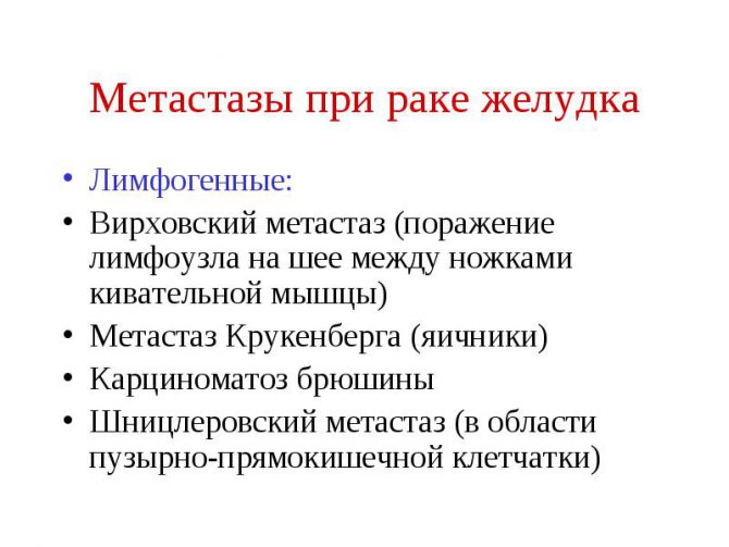 Метастази Крукенберга симптоми і лікування