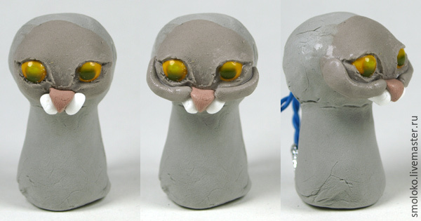 Мініатюрні котики ліпимо з оксамитового пластика - ярмарок майстрів - ручна робота, handmade