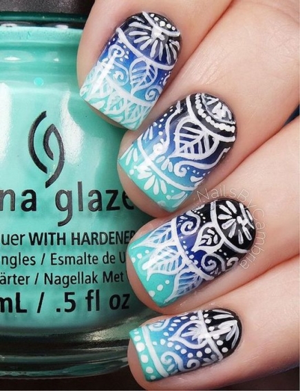 Fashionable mehendi manicure 30 cele mai bune idei pentru manichiura moda (foto)