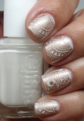 Mehendi trendi manikűr 30 legjobb ötletek Fashion Nails (fotó)