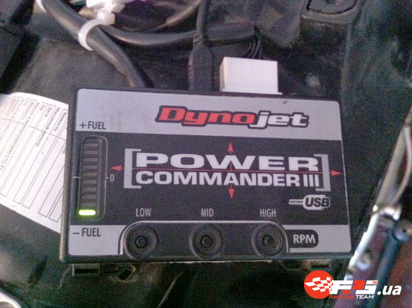 Налаштування power commander і quick shifter