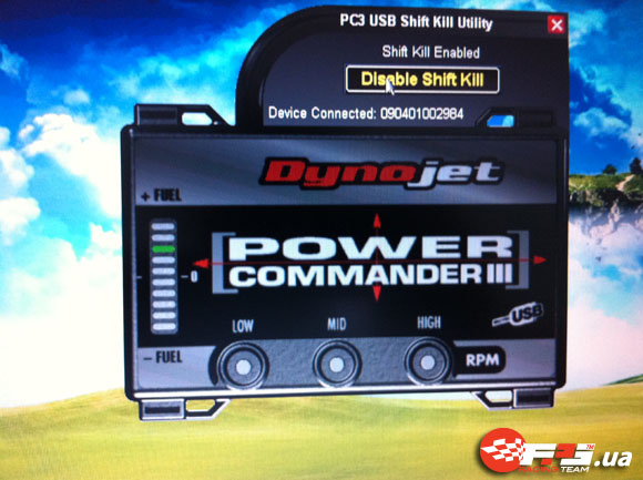 Налаштування power commander і quick shifter