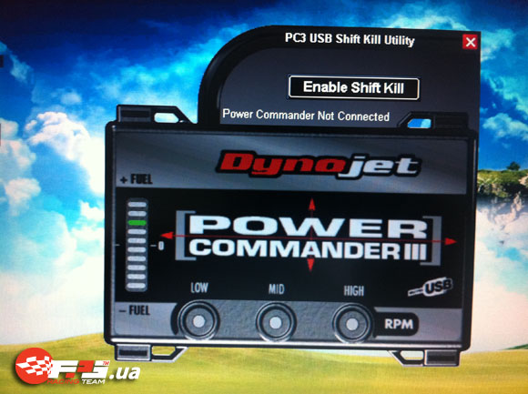 Налаштування power commander і quick shifter