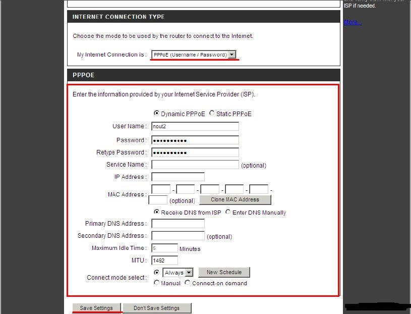 Configurarea link-ului dir 300 al router-ului, de exemplu, portalul despre computere și aparate de uz casnic