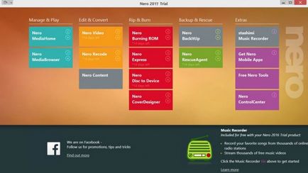 Nero 2017 - завантажити безкоштовно російську версію програми для запису дисків