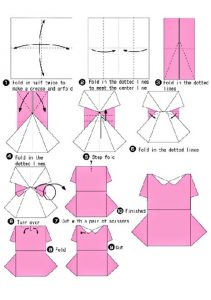 Origami ruha papírból diagrammok és fotó-video órákat szerelvény (origami) Origami ruha papírból diagrammok és fotó-videó összeállítás tanulságok