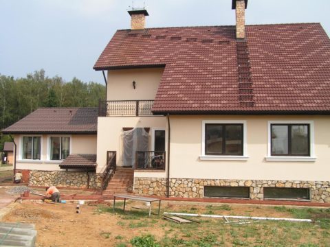 Finisarea betonului este combinată incompatibilă, beton-house