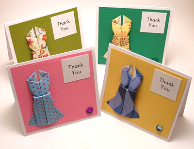 Cărți poștale cu mâinile 8 martie origami rochie, imagini, scheme