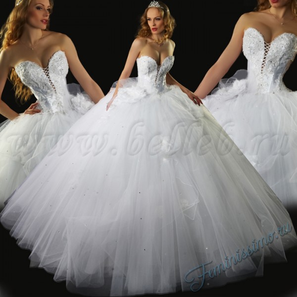 Пишні весільні сукні з корсетом фото, жіночий журнал