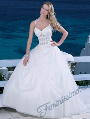 Luxus esküvői ruhák a fűző fotó, női magazin