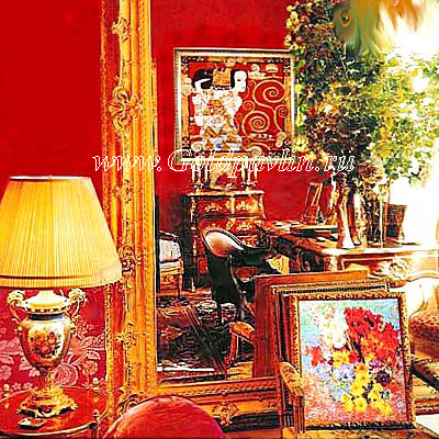 Șaluri în interiorul unui articol de păun auriu cu o fotografie a unor artiști de pictură pentru eșarfă pentru decorațiuni interioare