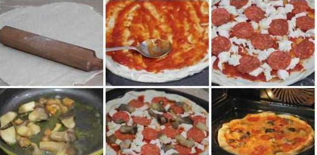 Прості рецепти піца з салямі