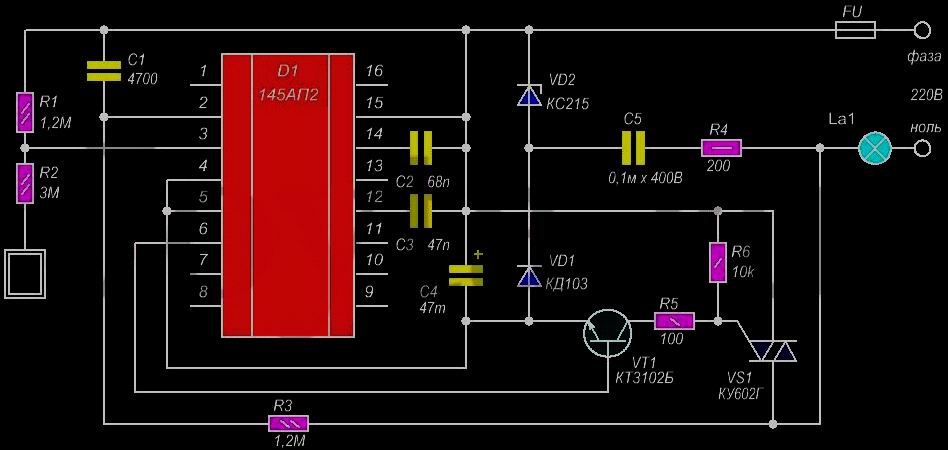 Regulator al sistemului de iluminare prin mâinile proprii