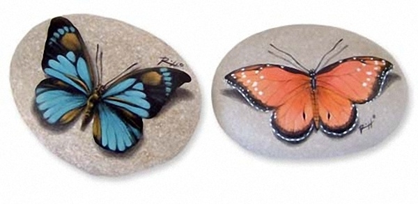 Розпис на каменях - секрети живих метеликів і крапельок від роберто Різзо і Мауріціо Мореза